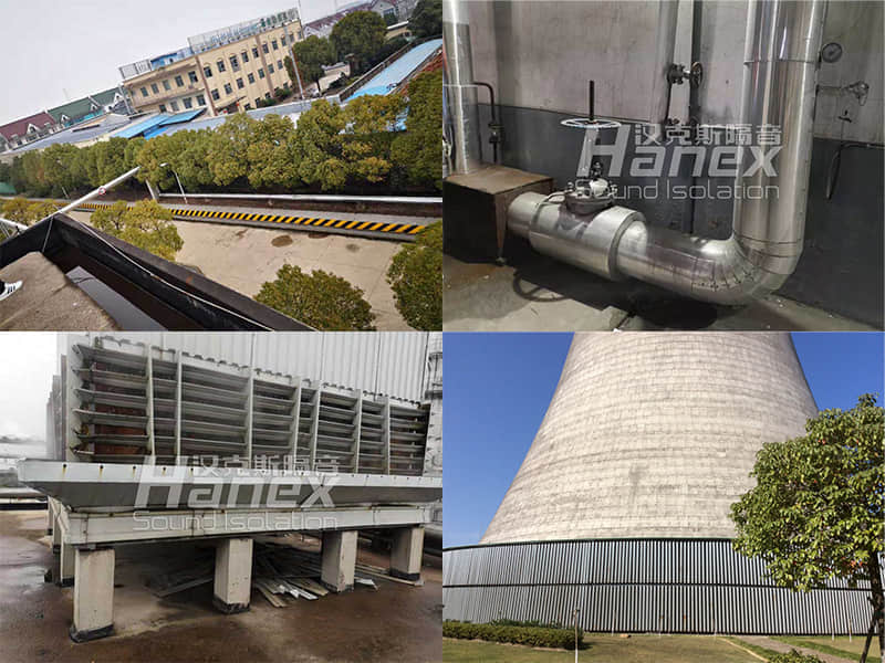 冷卻塔及管道噪聲治理項目案例-嘉興平湖熱電廠